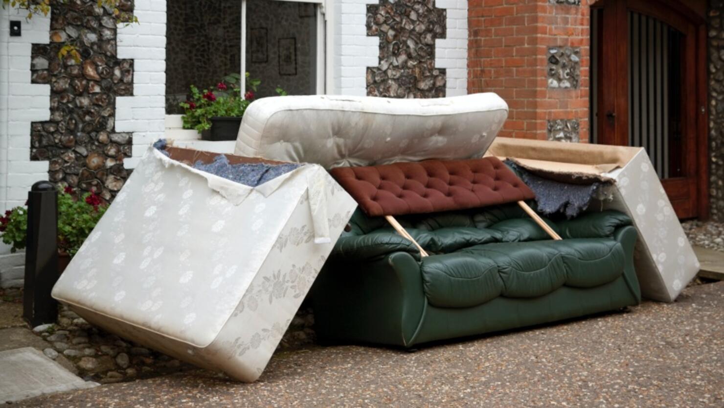 Discarded furniture