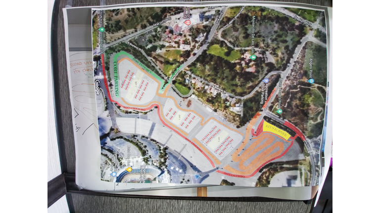 Aerial Map of Dodger Stadium 