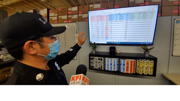 LAFD's Captain Keston Abe Reviewing Dose Distribution Schedule 