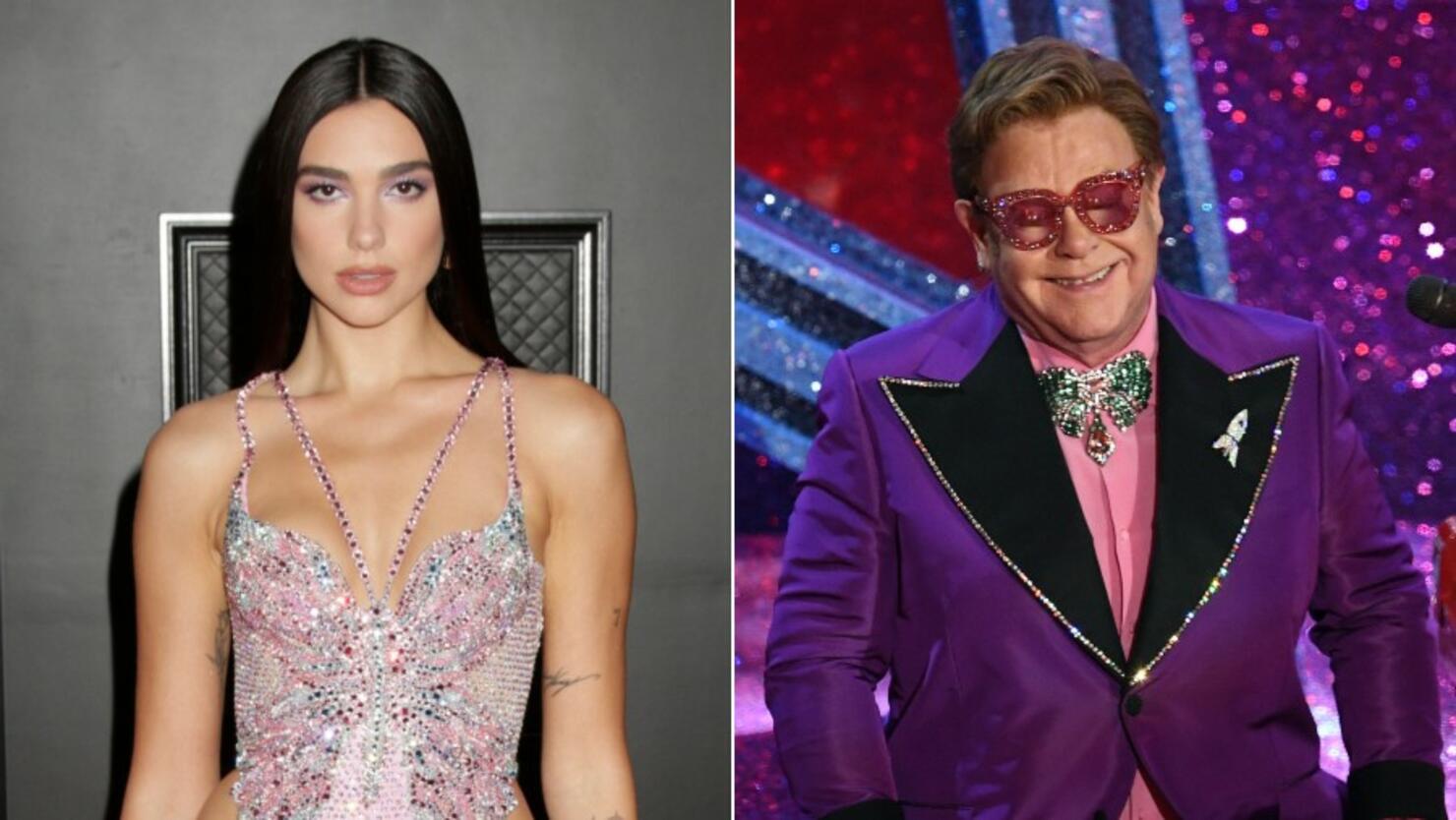 Elton John's Oscars celebrations going virtual with Dua Lipa