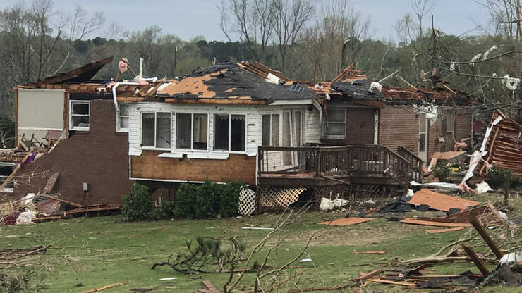 VIDEO: Drone Footage Shows Utter Destruction In One Georgia Town | 1490 ...