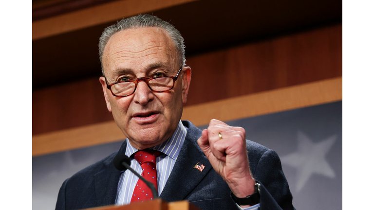 Majority Leader Schumer Holds Press Conference On Senate Business