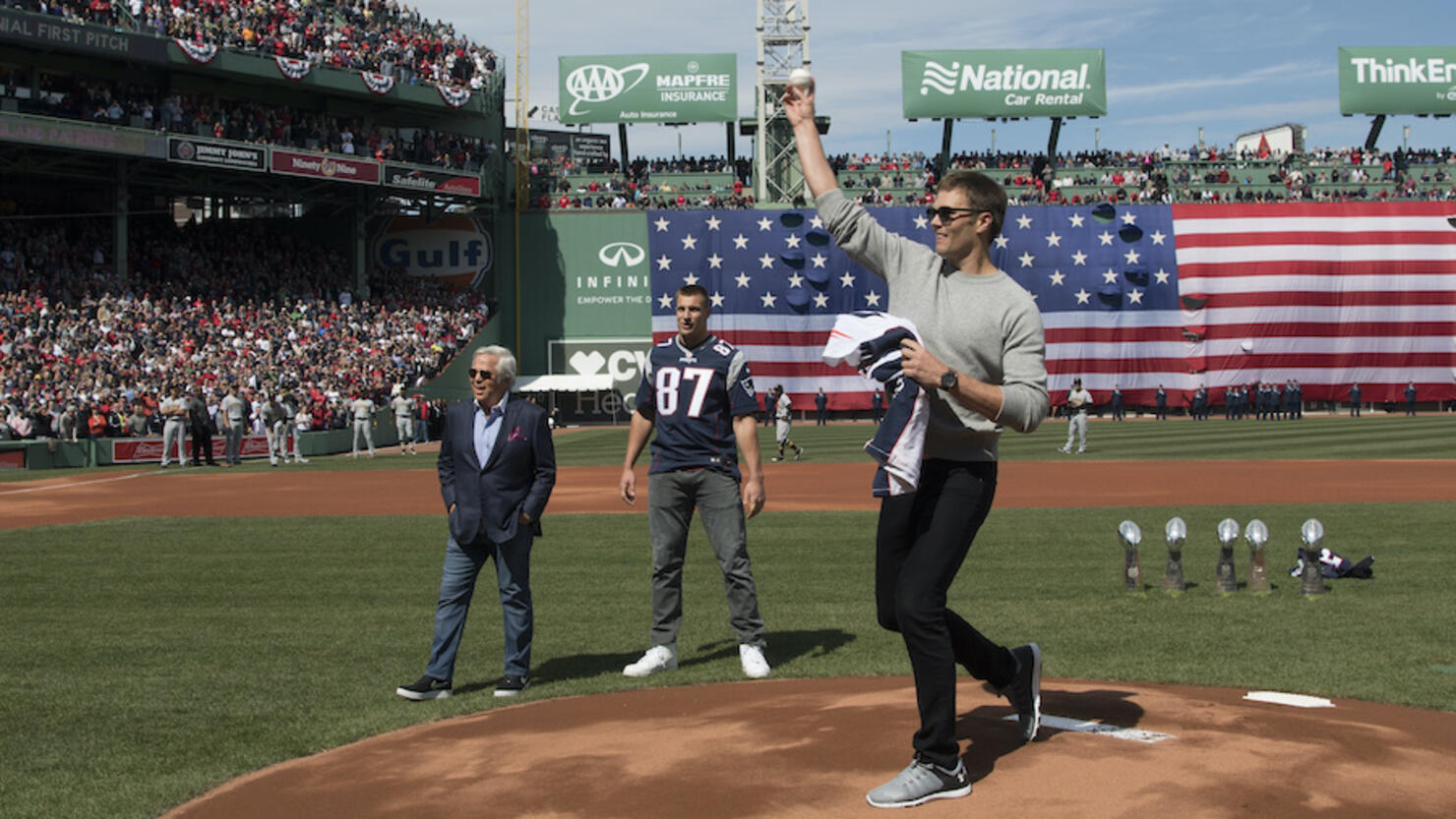 Tom Brady marked MLB Opening Day with an April Fool's Day joke