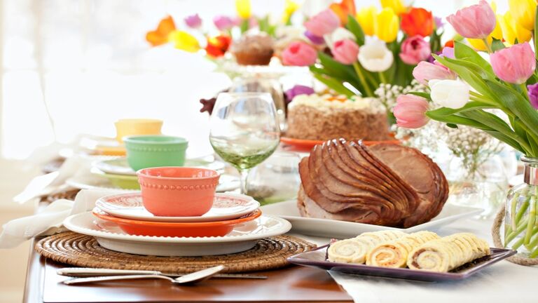 Easter Ham Dining Table