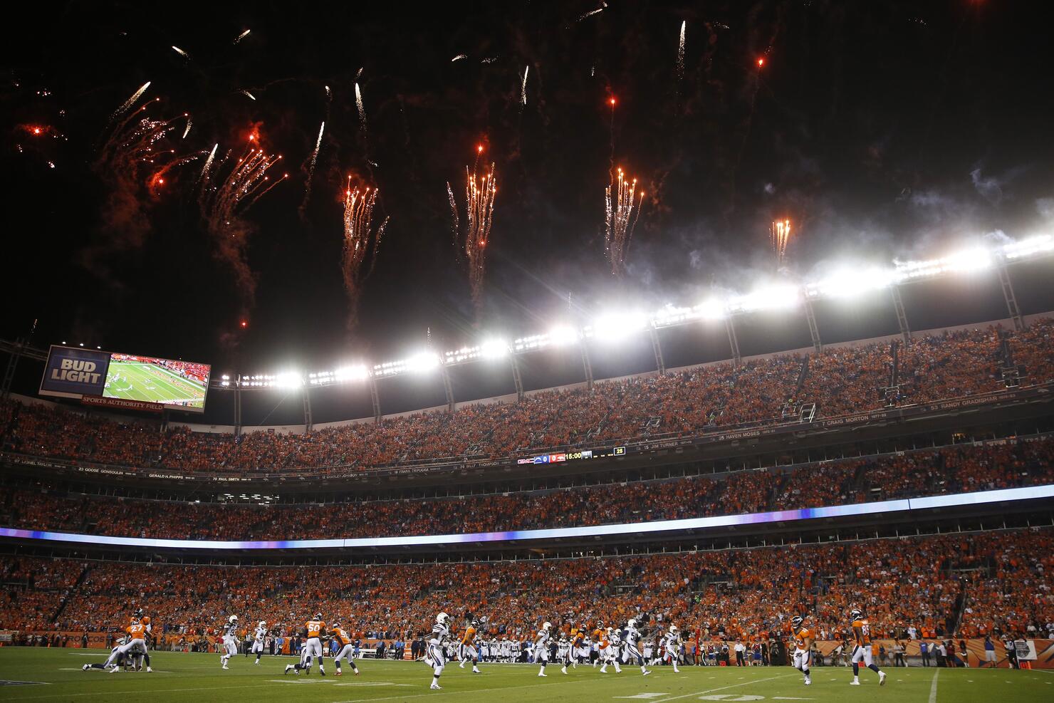 Kickoff of Chargers vs. Broncos in September 2017 (Photo: Justin Edmonds/Getty Images)