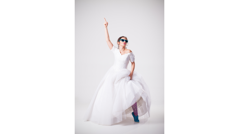 Punk looking bride