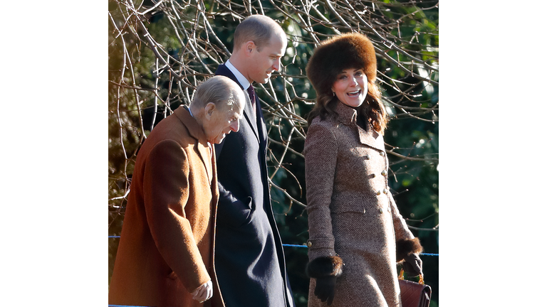 Members Of The Royal Family Attend St Mary Magdalene Church In Sandringham