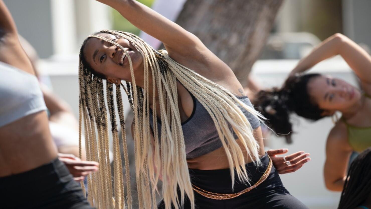easter la high memorial park yoga social just ahmaud arbery
