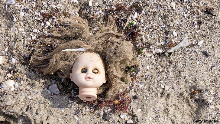 Eerie Video: Hermit Crab Drags Doll Head Along Beach