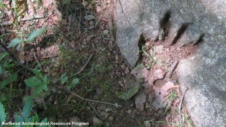 Faux Dinosaur Footprint Found Along Appalachian Trail
