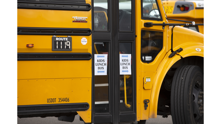 Seattle School Bus Delivers Lunches To Kids During Coronavirus Shutdown