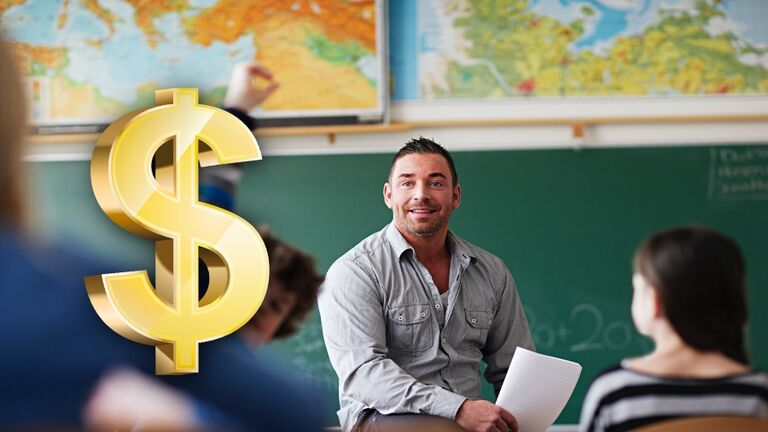 Teacher in classroom