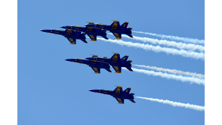 Blue Angels And Thunderbirds Do Flying Tribute To NYC COVID-19 Frontline Workers