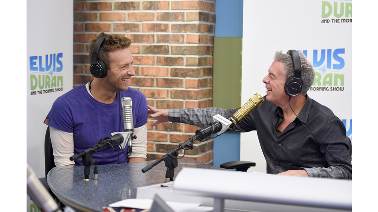 Chris Martin Visits "The Elvis Duran Z100 Morning Show"