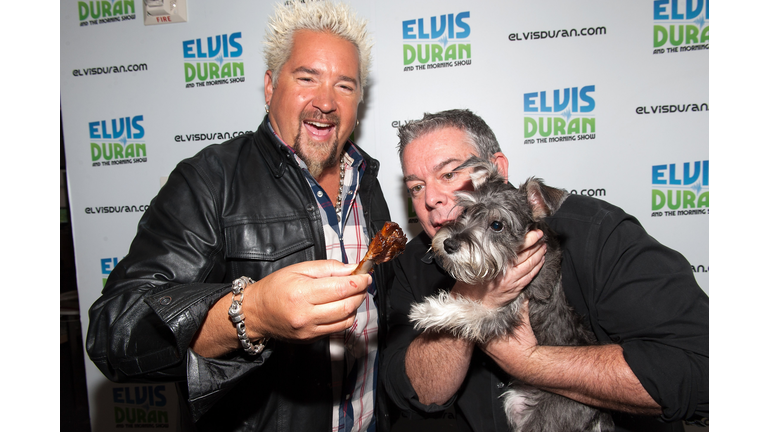 Guy Fieri Visits Elvis Duran Z100 Morning Show