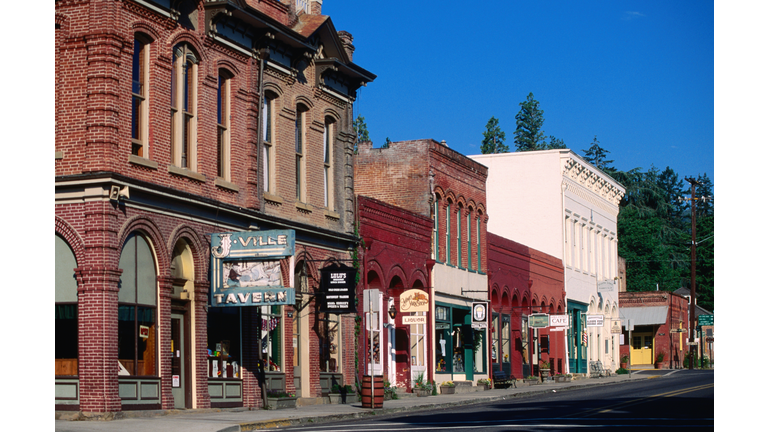 Historic California Street in Jacksonville, Oregon