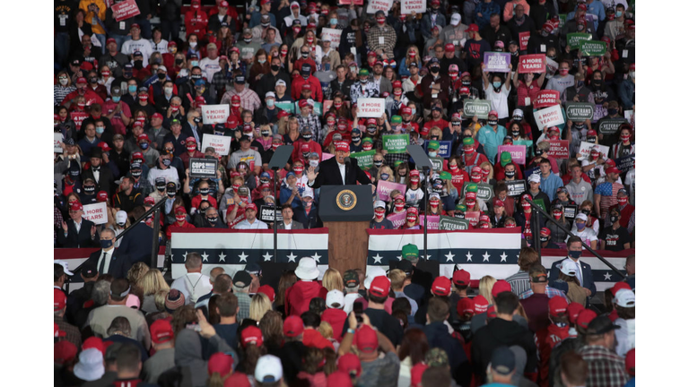 President Trump Holds Rally In Des Moines, Iowa