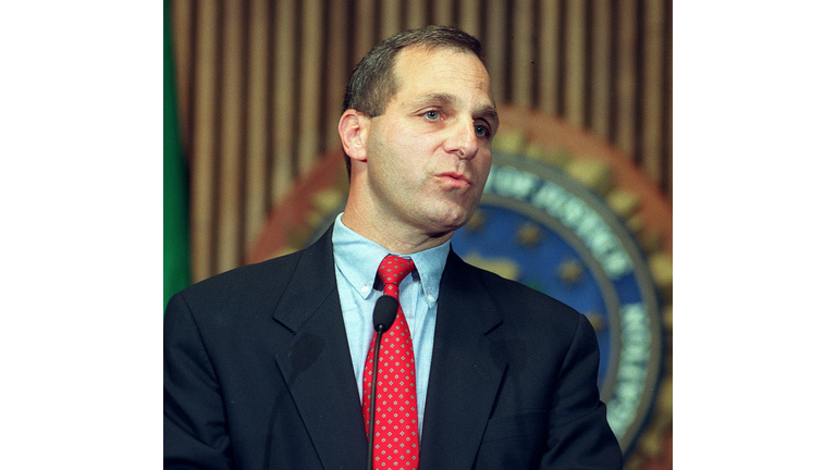 FBI Director Louis Freeh speaks to reporters durin