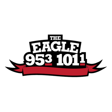 95.3 and 101.1FM The Eagle logo