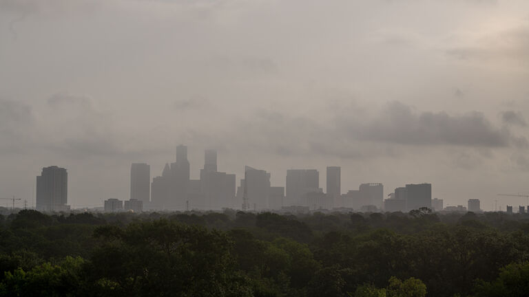 Sahara Dust Cloud Over Houston