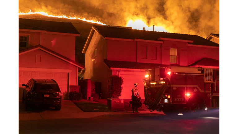 Silverado Fire In Orange Country, California Forces Evacuations