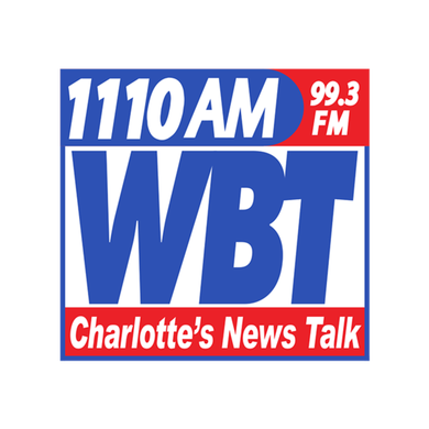 News Talk 1110 & 99.3 WBT logo