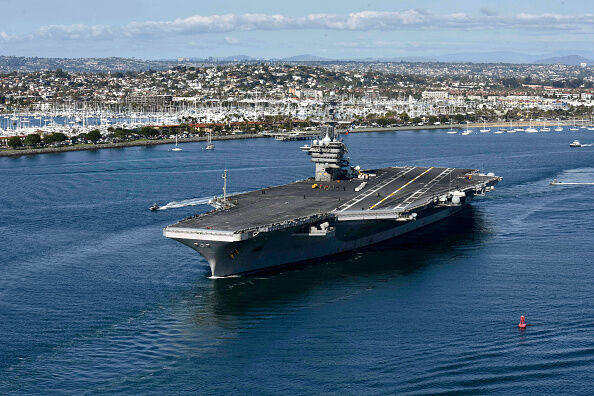 U.S.S. Theodore Roosevelt in San Diego Bay