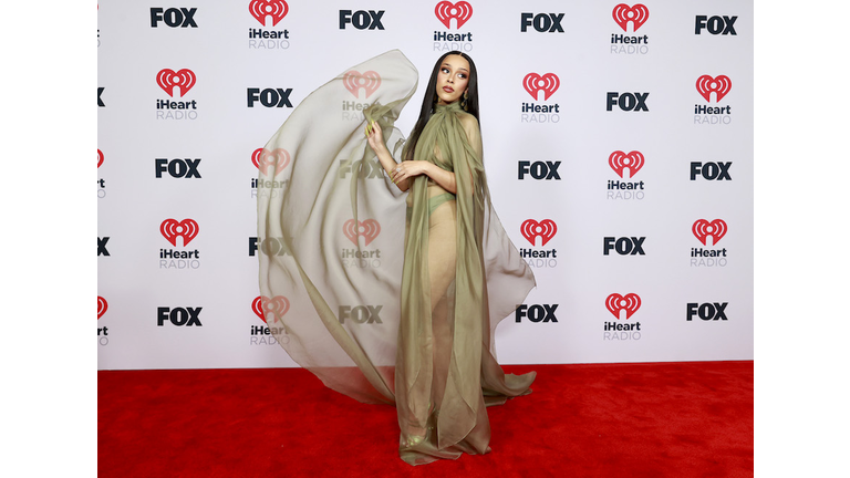 Doja Cat Graces the 2021 iHeartRadio Music Awards Red Carpet in Brandon  Maxwell Green See-Through Dress – Fashion Bomb Daily