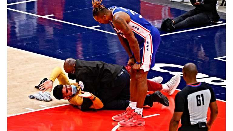 WATCH: Man Tackled After Running on Court in Latest NBA Playoffs Incident