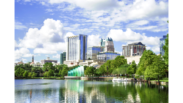 Lake Eola view in Orlando Florida