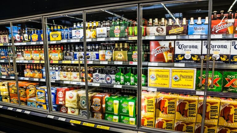 Grocery Store Beer Cooler