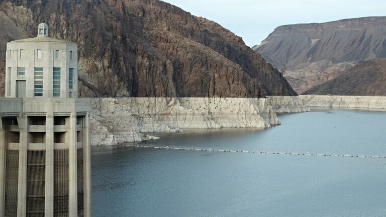 Tourists Visit The Hoover Dam