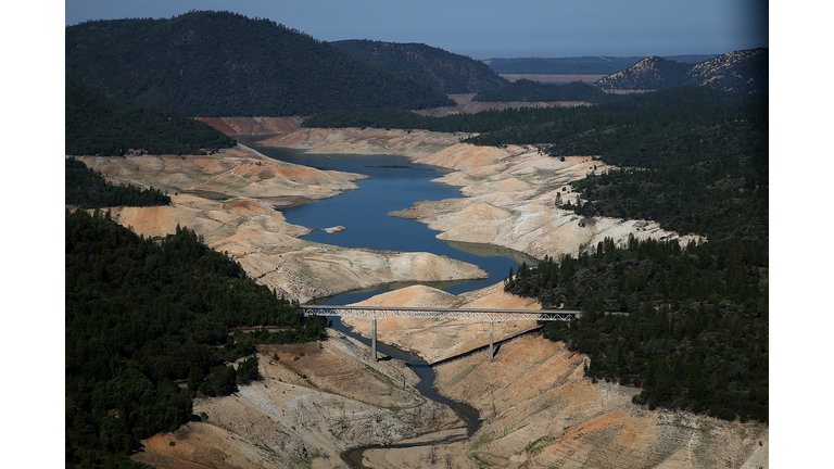 Statewide Drought Takes Toll On California's Lake Oroville Water Level