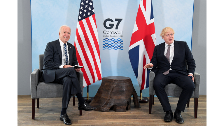 UK Prime Minister Meets With US President Ahead Of The G7 Summit