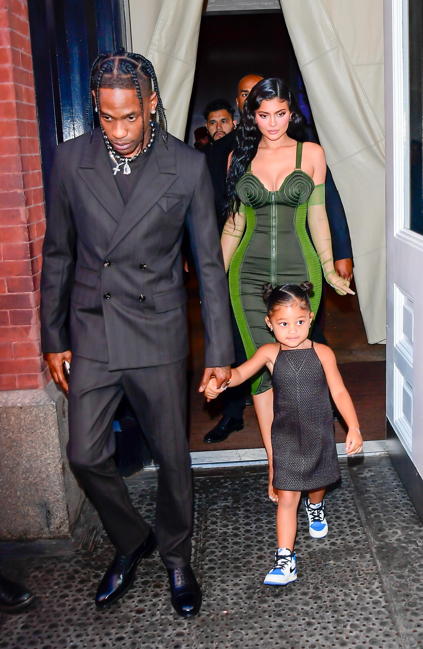 Travis Scott Says He Loves Wifey Kylie Jenner at Gala With Stormi