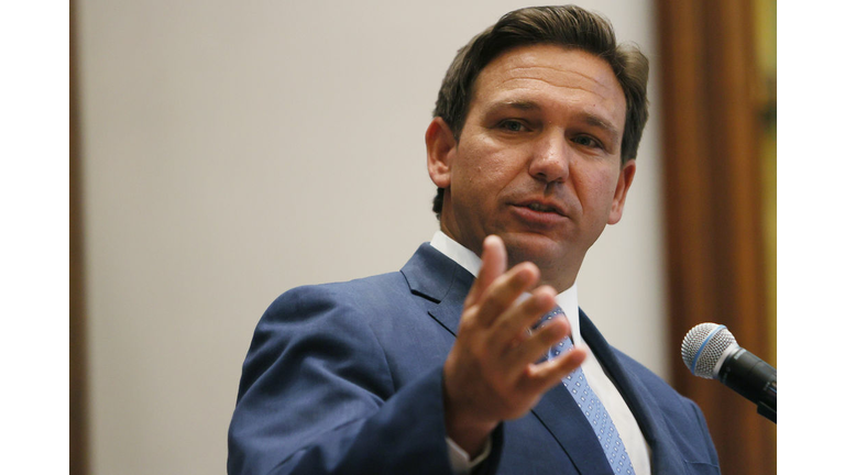 Governor Ron DeSantis Holds News Conference In Surfside, Florida