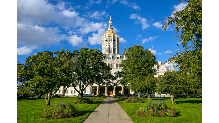 Connecticut State Capitol in downtown Hartford, Connecticut,  USA