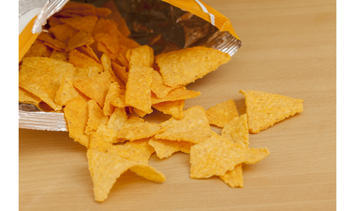 doritos on wooden table