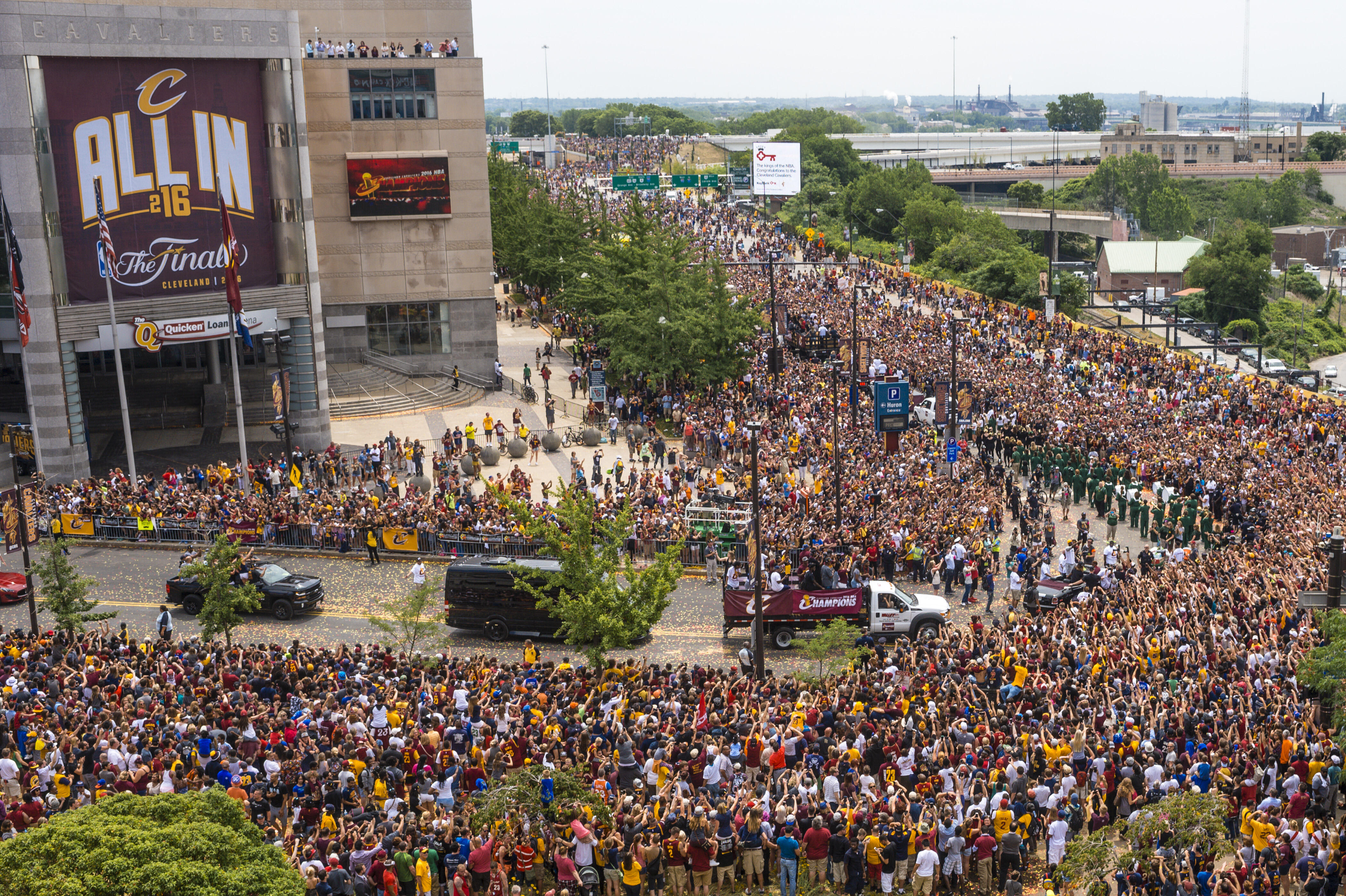 Cleveand Cavaliers Celebrate NBA Championship With Massive Parade
