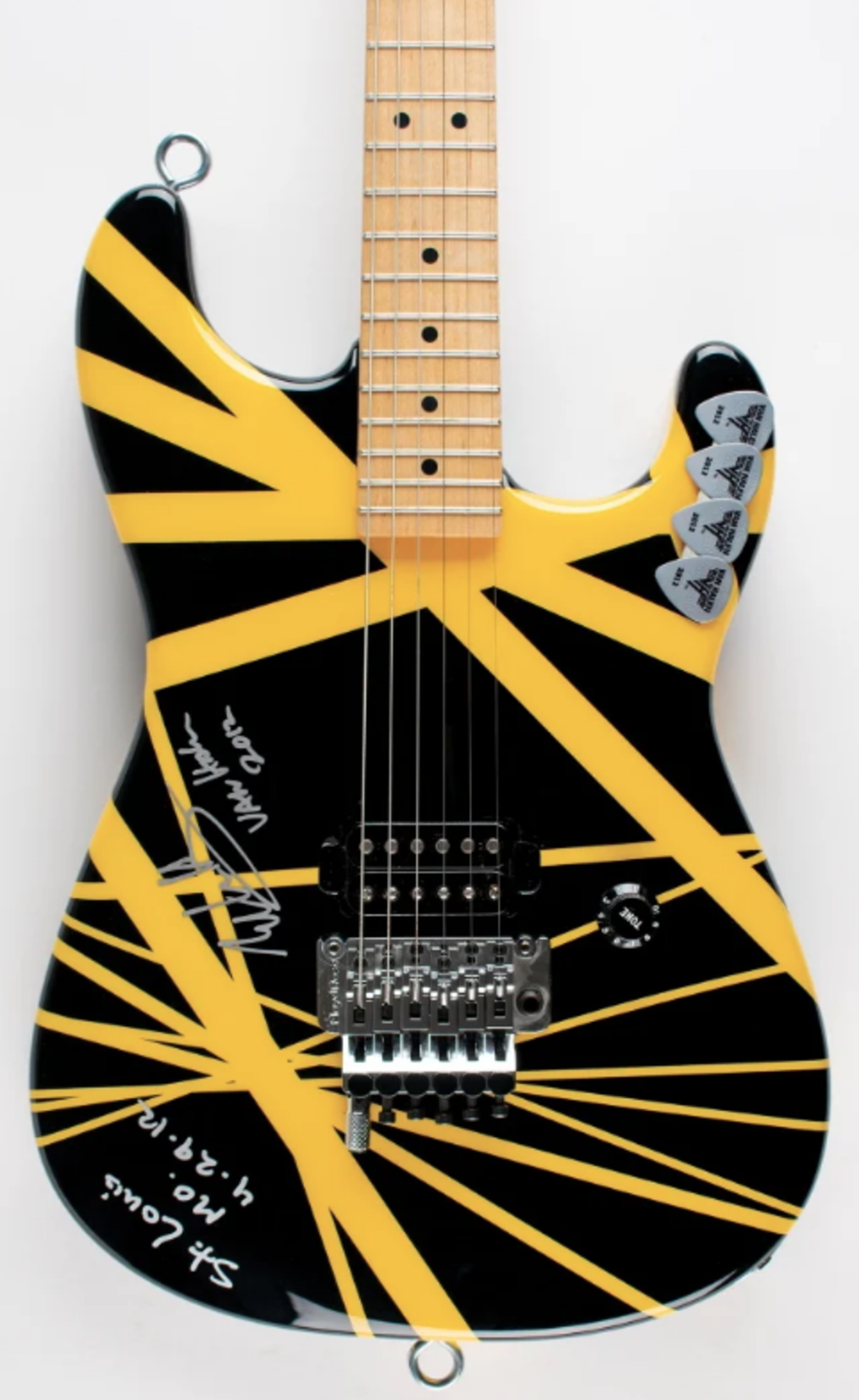 Van halen store guitar auction