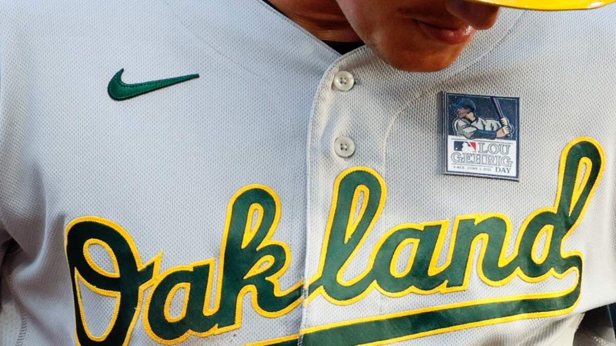 Oakland Athletics Nike MLB Road Jersey Grey