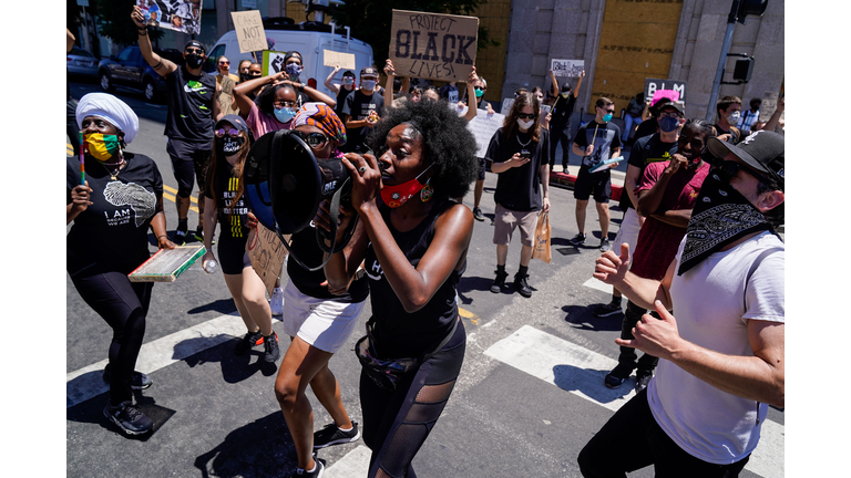 Protests on Fourth of July in Los Angeles