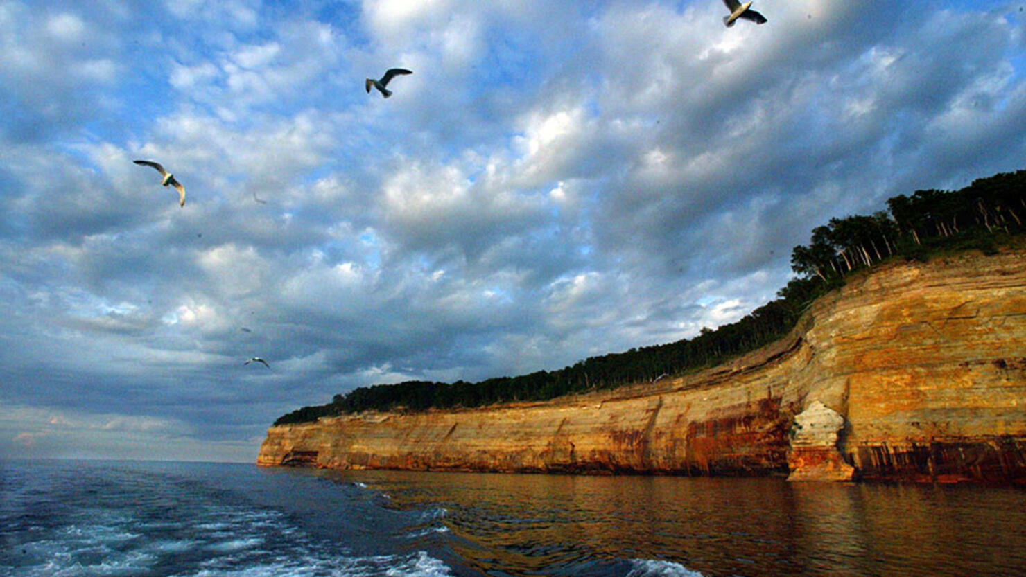 GREAT LAKES INVASIVE SPECIES PROJECT - Lake Superior at Pictured Rocks National Lakeshore.