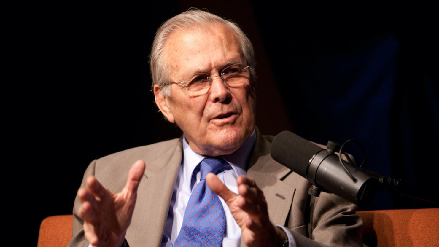 Caroline Kennedy & Donald Rumsfeld Visit SiriusXM