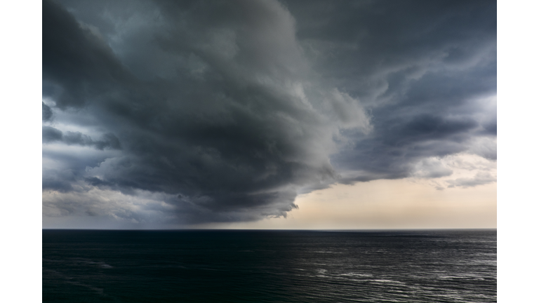 USA, Florida, Miami, Storm clouds over sea