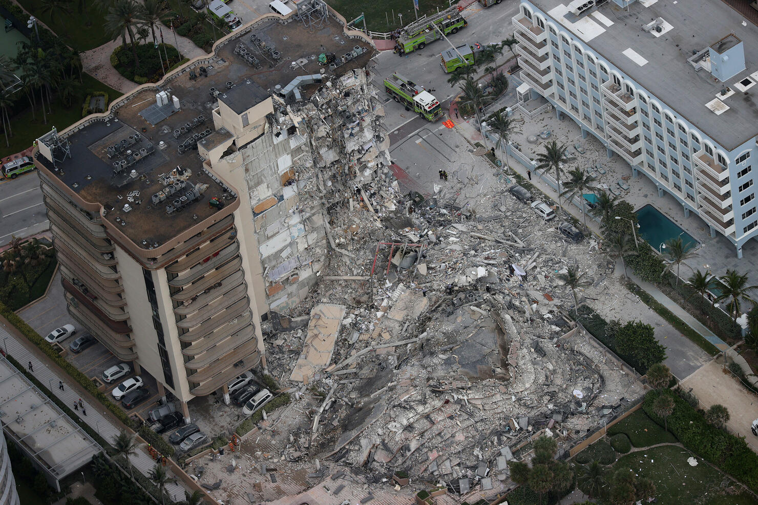 Residential Building In Miami Partially Collapsed