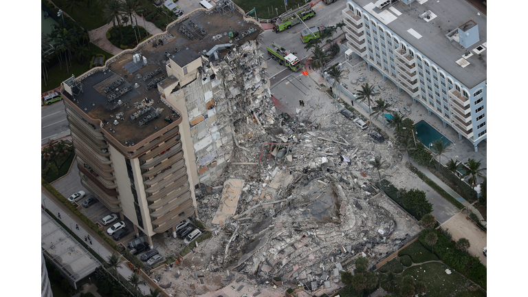 Residential Building In Miami Partially Collapsed