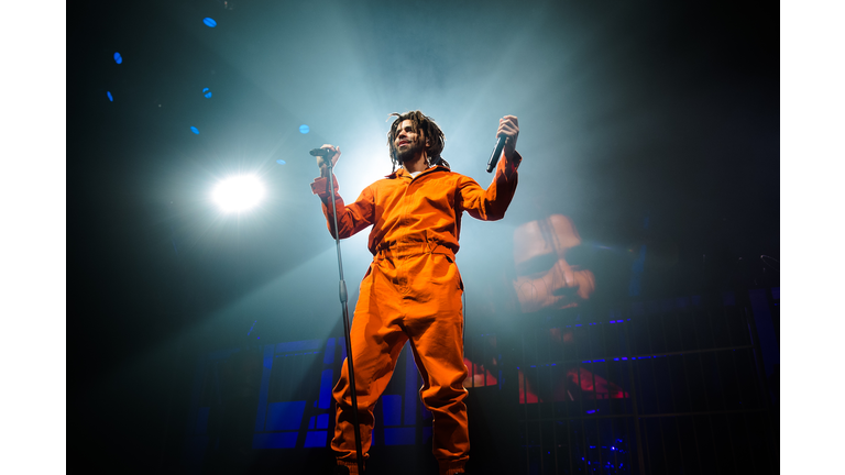J. Cole Performs at Le Zenith