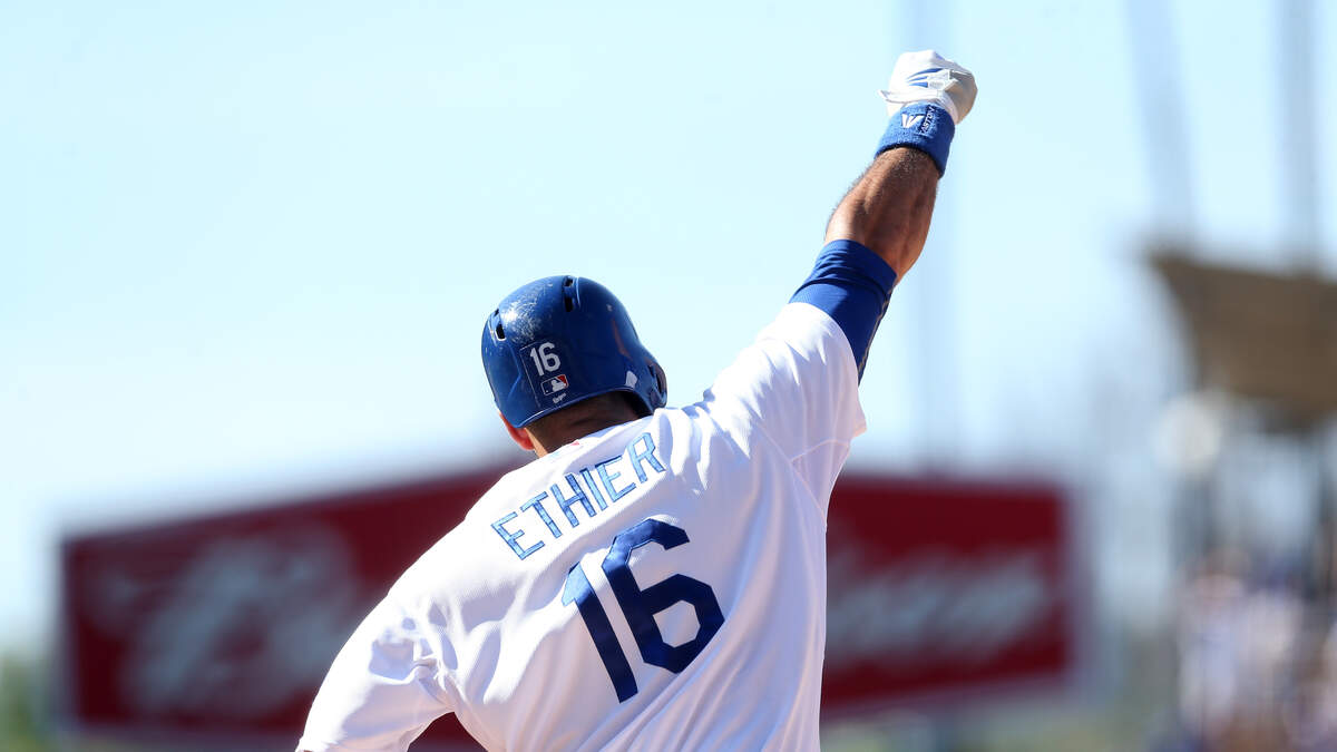 Andre Ethier Representing Los Angeles Dodgers At 2021 MLB Draft