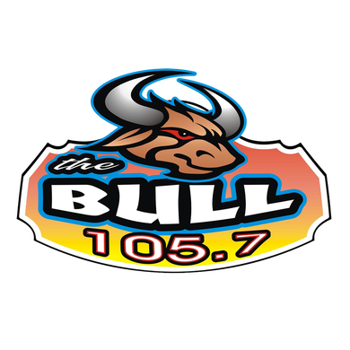 105.7 The BULL logo